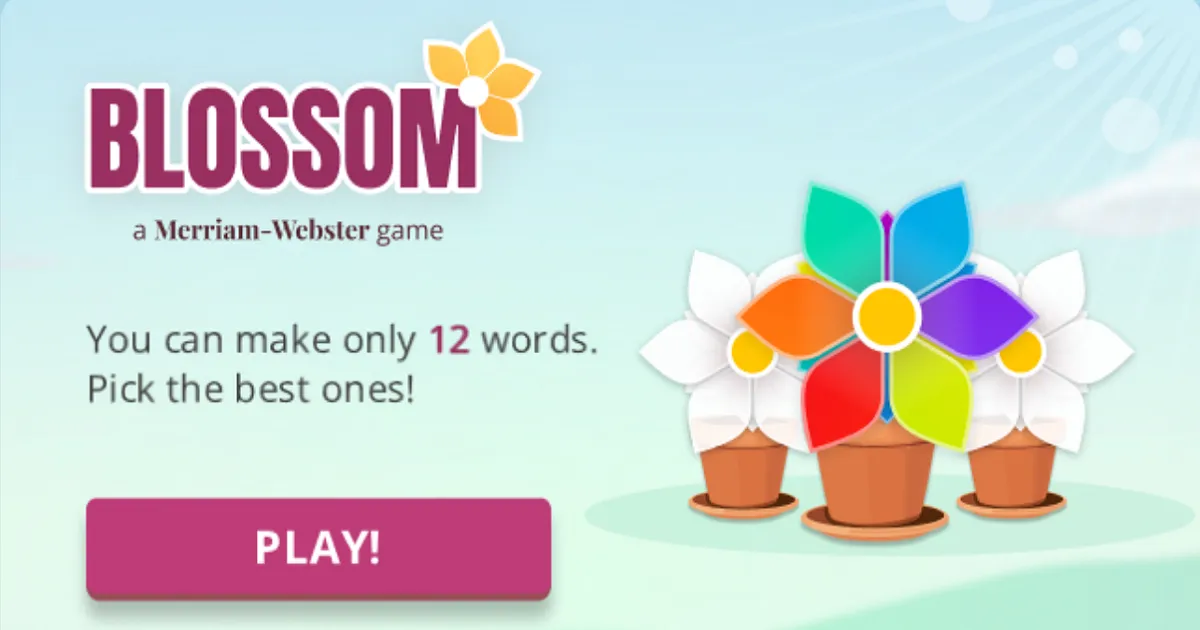 Trova le Parole nel Blossom Gioco